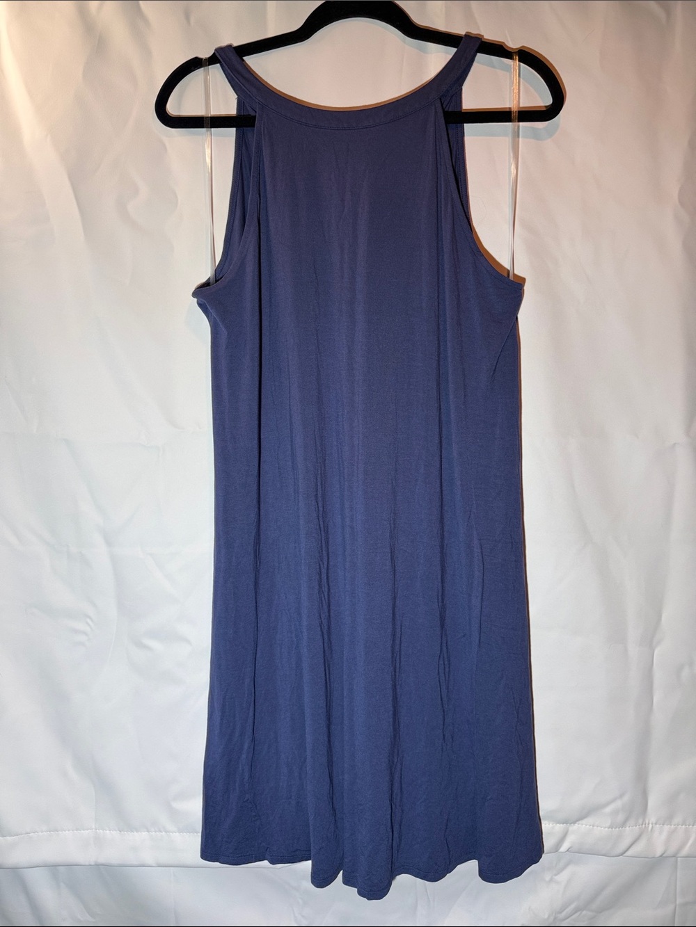 Sleeveless Navy Swing Dress time & tru